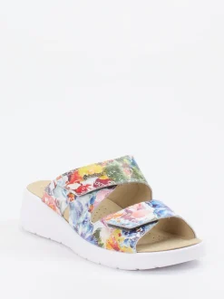 Hickersberger – Komfort-Pantolette aus Leder multicolor