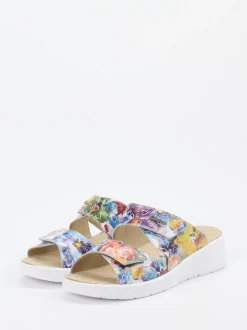 Hickersberger – Komfort-Pantolette aus Leder multicolor