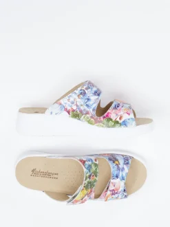 Hickersberger – Komfort-Pantolette aus Leder multicolor