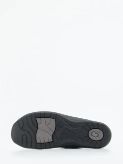 Hickersberger – Komfort-Pantolette aus geprägtem Leder beige