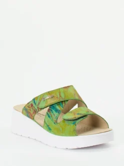 Hickersberger – Komfort-Pantolette aus Leder multicolor