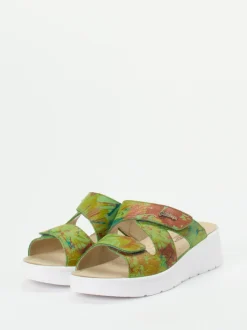 Hickersberger – Komfort-Pantolette aus Leder multicolor