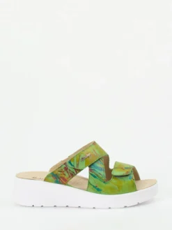 Hickersberger – Komfort-Pantolette aus Leder multicolor