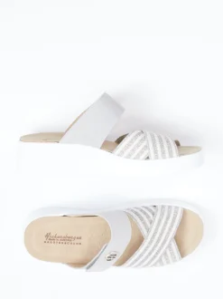 Hickersberger – Komfort-Pantolette aus Veloursleder hellgrau
