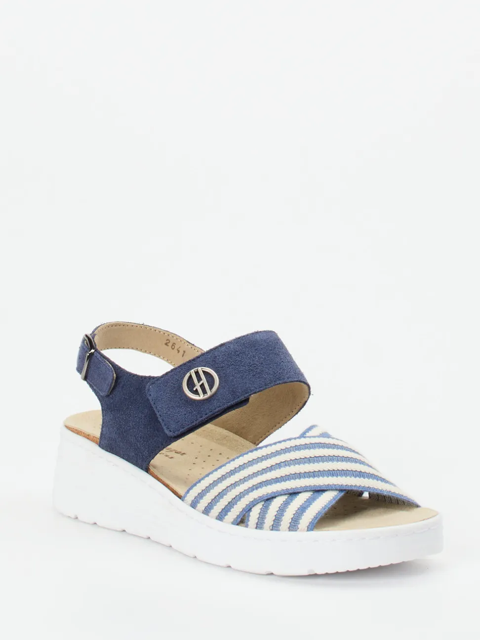 Hickersberger – Komfort-Sandale aus Textil in Blau