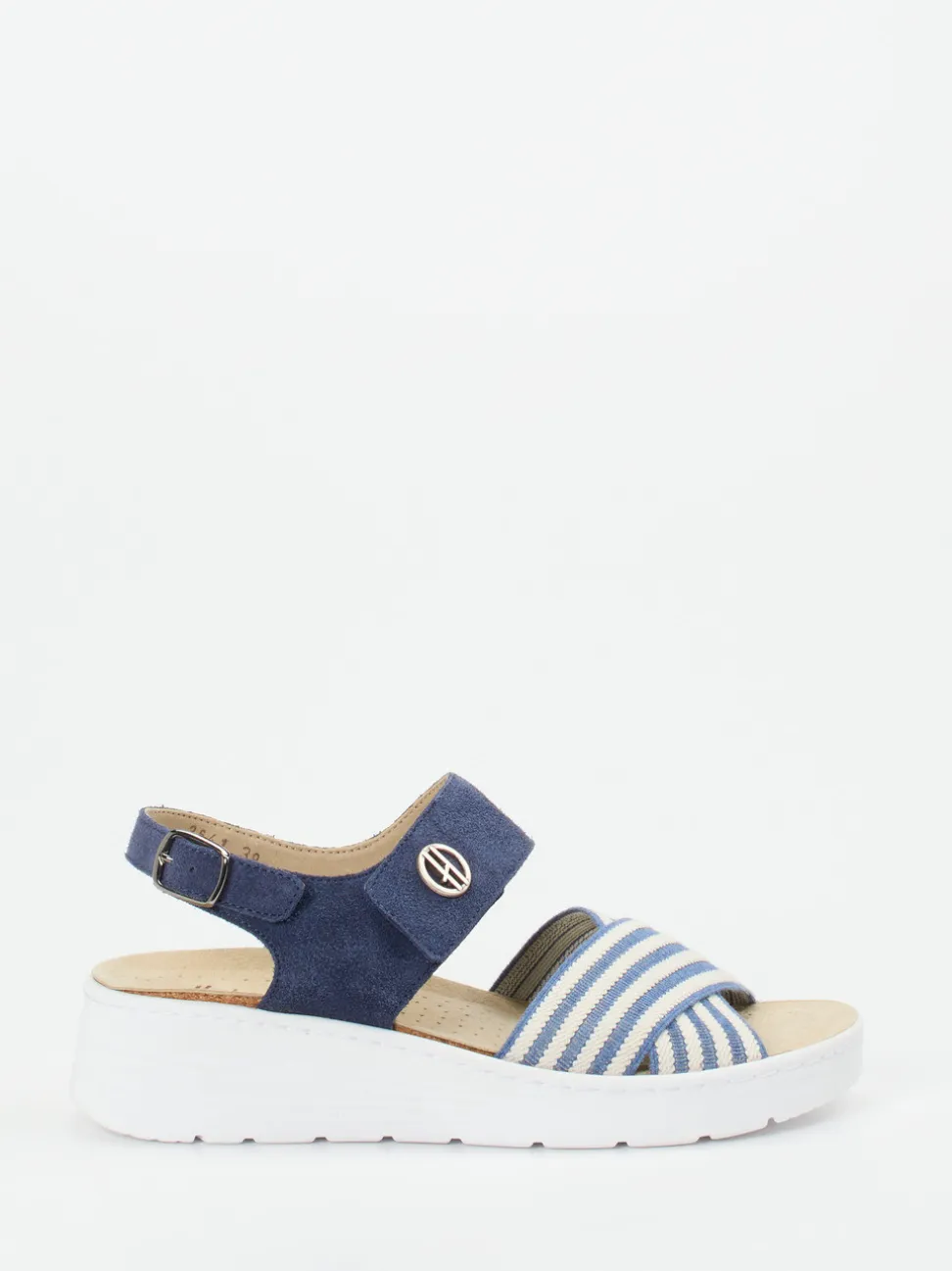 Hickersberger – Komfort-Sandale aus Textil in Blau