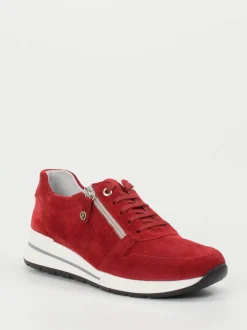 Hickersberger – Komfort-Sneaker aus Stretchleder rot