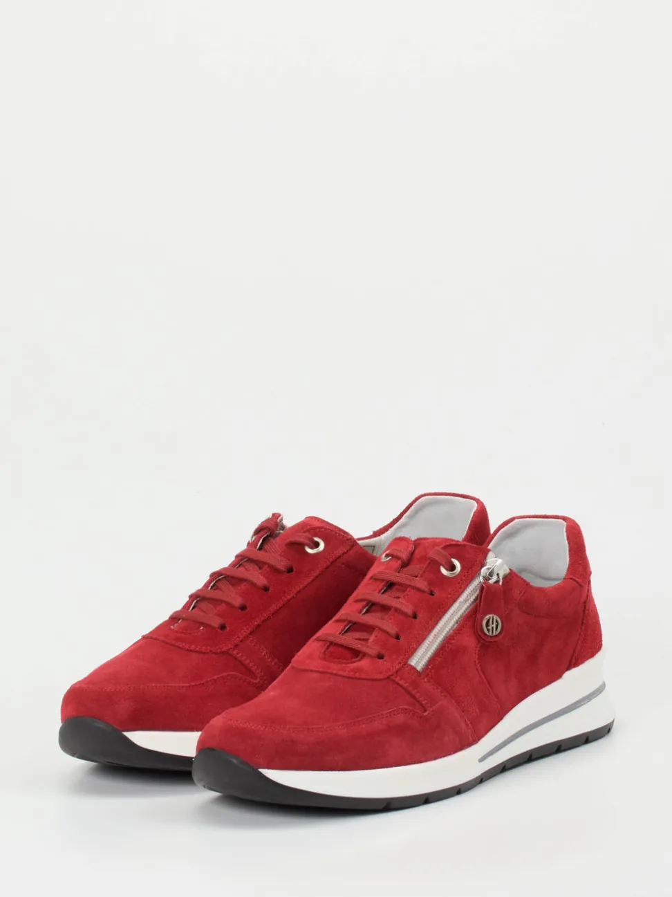 Hickersberger – Komfort-Sneaker aus Stretchleder rot