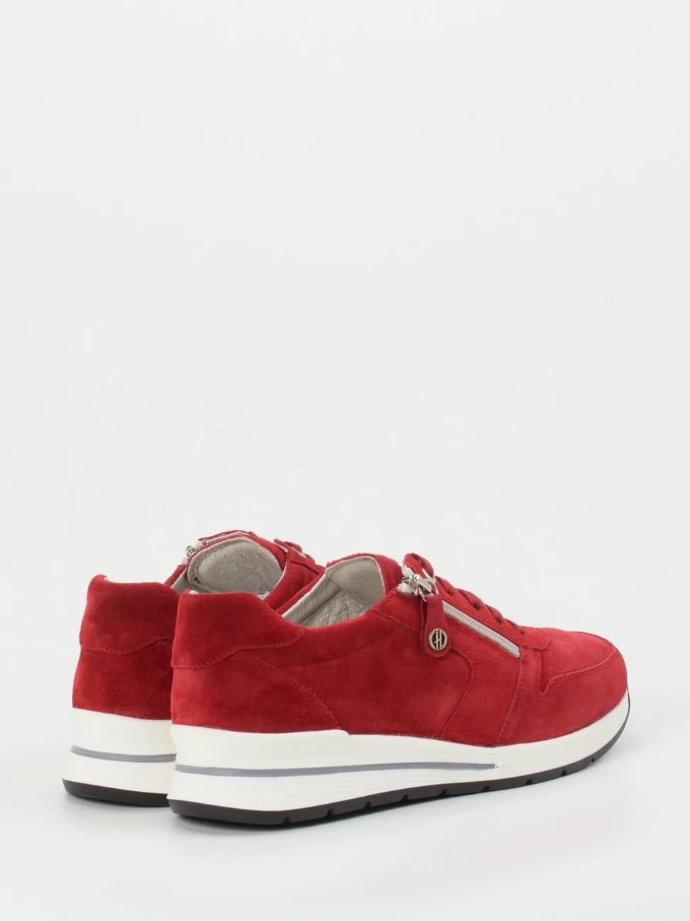 Hickersberger – Komfort-Sneaker aus Stretchleder rot