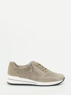 Hickersberger – Komfort-Sneaker aus Veloursleder beige