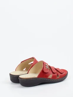 Hickersberger – Pantolette aus Kalbleder tomatenrot
