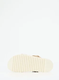 Homers – Sandalen aus Lammleder in Sandbeige