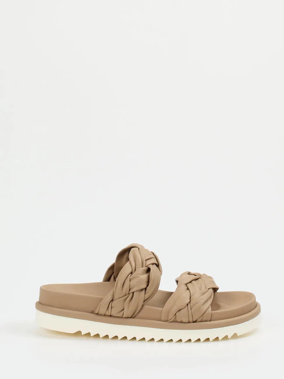 Homers – Sandalen aus Lammleder in Sandbeige