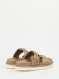 Homers – Sandalen aus Lammleder in Sandbeige