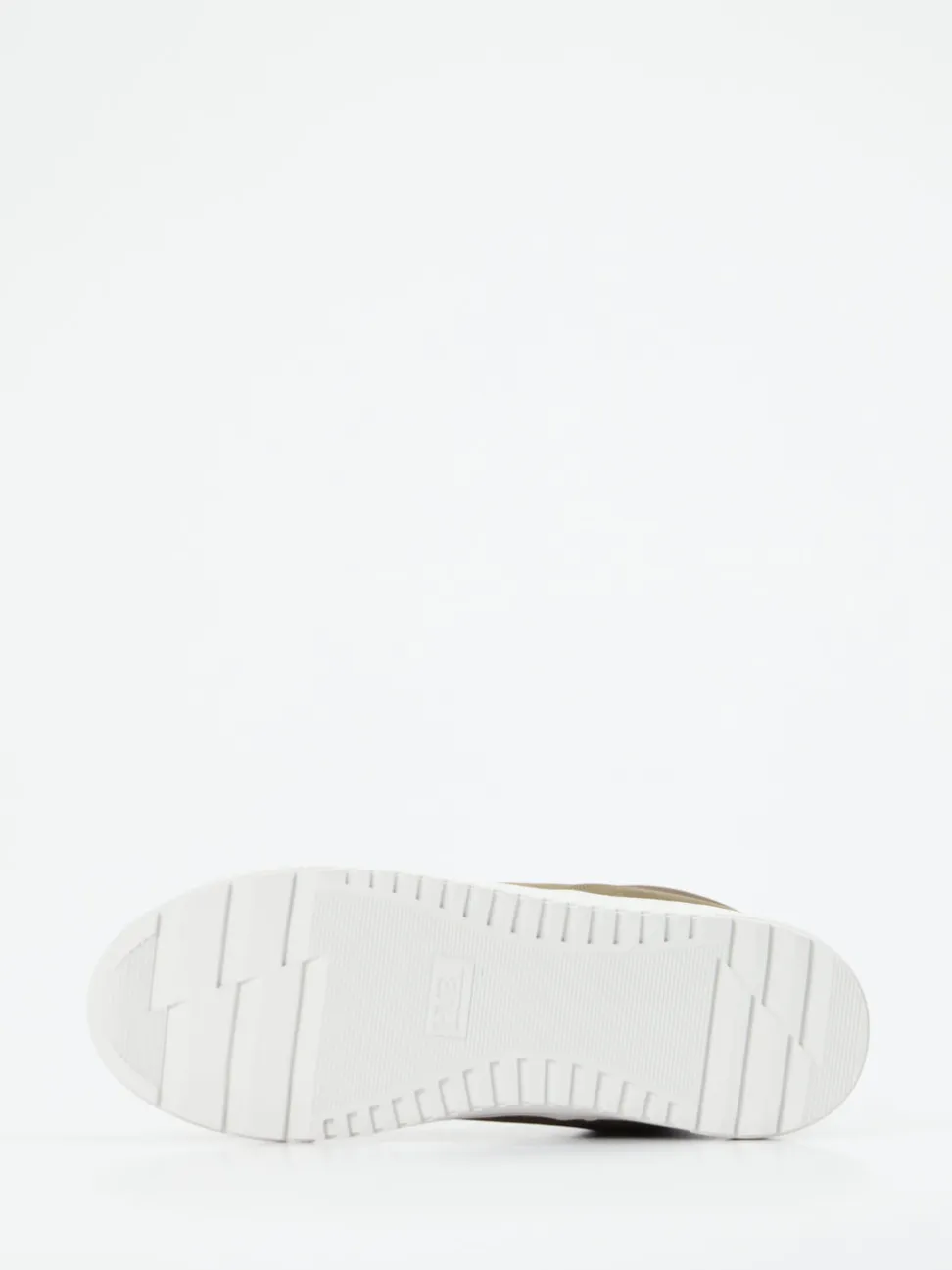 HUB – High-Top Sneaker aus Fettleder olivbraun