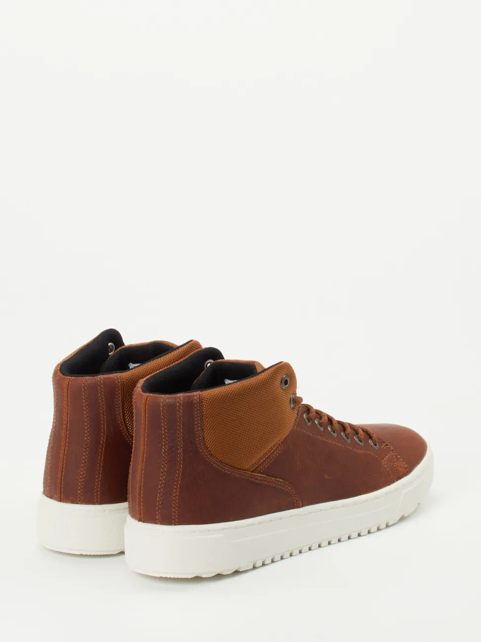 HUB – Mid-Top Sneaker aus Fettleder braun