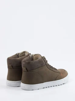 HUB – Mid-Top-Sneaker aus Nubukleder grau