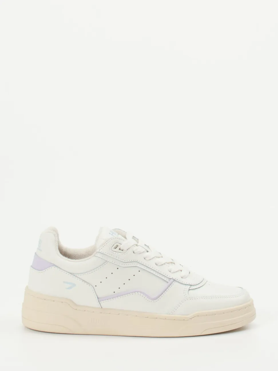 HUB – Sneaker aus Glattleder in Offwhite