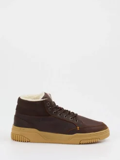 HUB – Sneaker aus Kalbleder Dunkelbraun