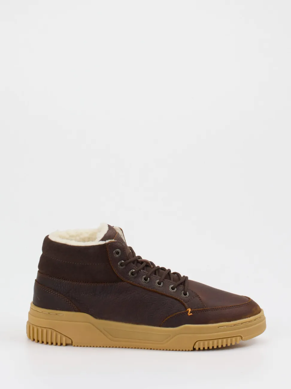 HUB – Sneaker aus Kalbleder Dunkelbraun