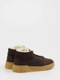 HUB – Sneaker aus Kalbleder Dunkelbraun