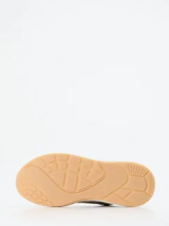 HUB – Sneaker aus Veloursleder und Mesh beige