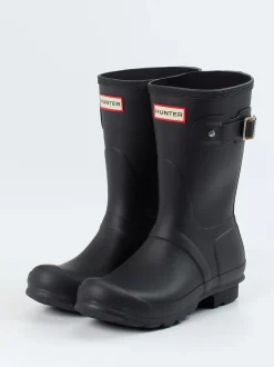 Hunter – Gummistiefel aus Synthetik in Schwarz