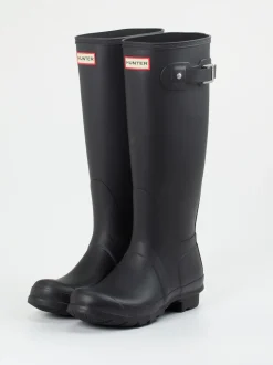 Hunter – Gummistiefel aus Synthetik in Schwarz