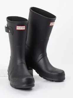 Hunter – Gummistiefel aus Synthetik in Schwarz