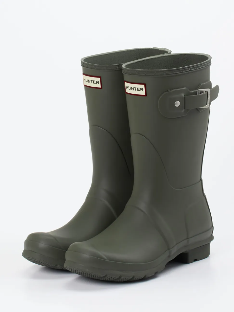 Hunter – Gummistiefel aus Synthetik in Olivgrün
