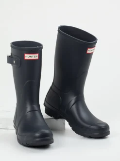 Hunter – Gummistiefel aus Synthetik in Dunkelblau