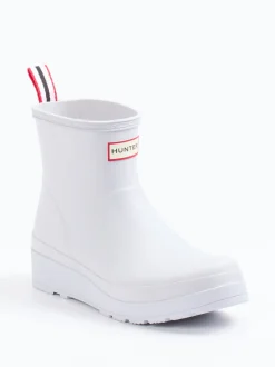Hunter – Kurzschaft-Gummistiefel aus Synthetik Weiß