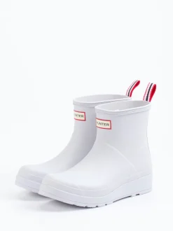 Hunter – Kurzschaft-Gummistiefel aus Synthetik Weiß