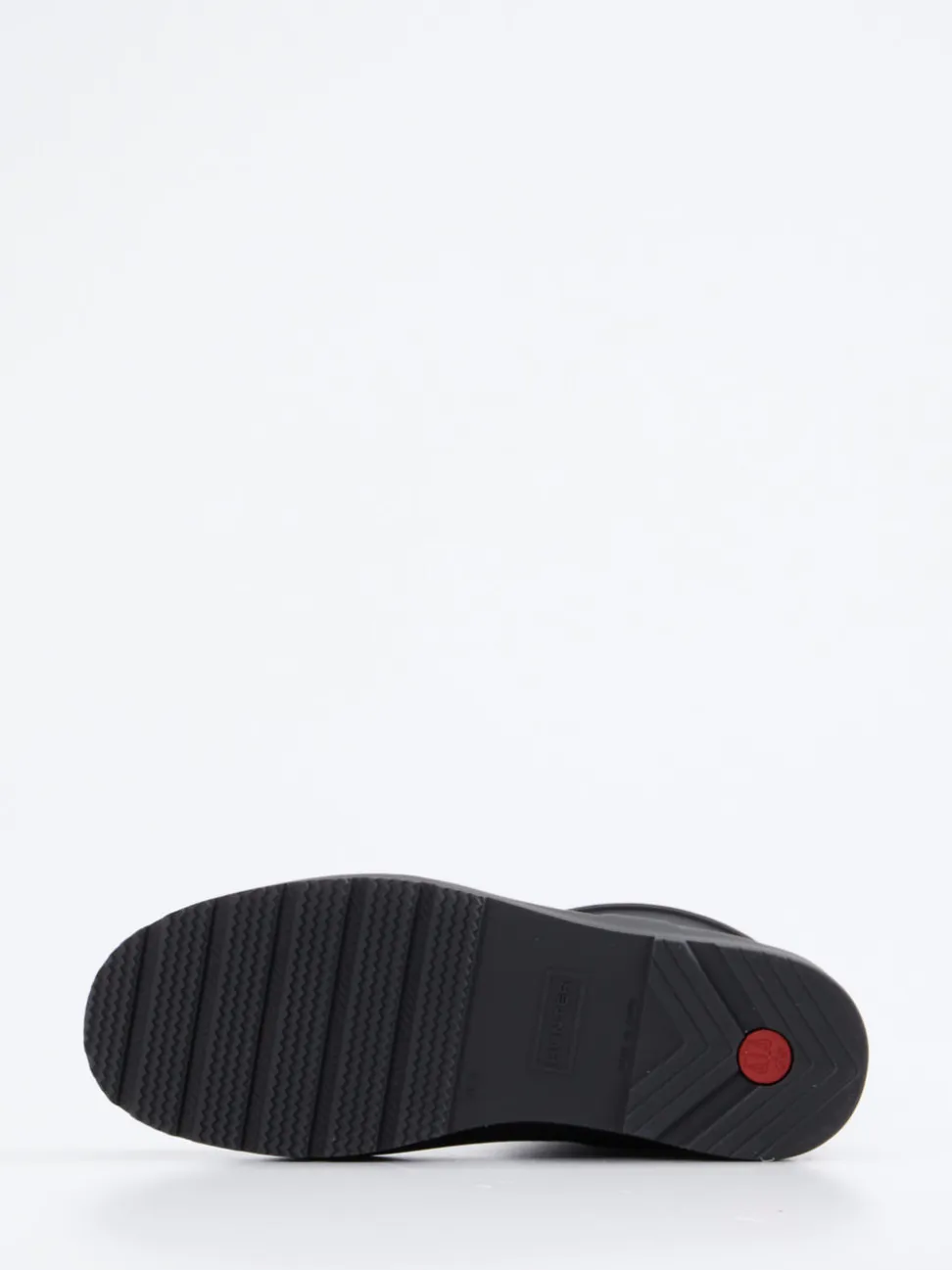 Hunter – Regenstiefelette aus Gummi in Schwarz