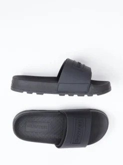 Hunter – Slides aus Synthetik in Schwarz