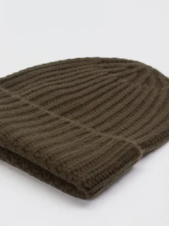 HURRAY – Beanie aus Kaschmir in Olivgrün