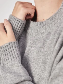 HURRAY – Feinstrickpullover aus Kaschmir Hellgrau