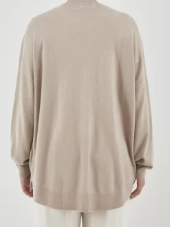 HURRAY – Pullover aus Feinstrick in Beigegrau
