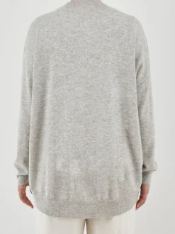 HURRAY – Pullover aus Feinstrick Hellgrau