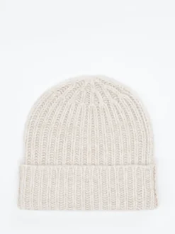 HURRAY – Strickmütze aus Kaschmir in Beige