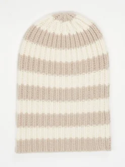 HURRAY – Strickmütze aus Kaschmir in Cremebeige