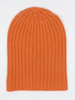 Hurray – Strickmütze aus Kaschmir in Orange
