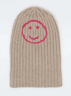 HURRAY – Strickmütze aus Kaschmir in Beigebraun