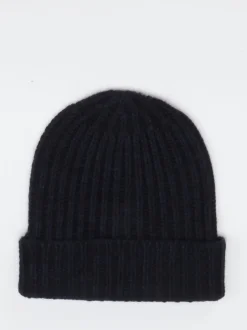 HURRAY – Strickmütze aus Kaschmir Dunkelblau