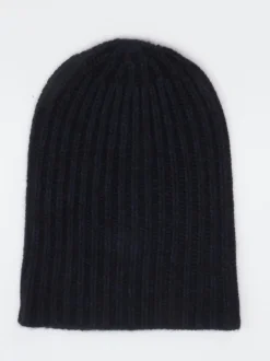 HURRAY – Strickmütze aus Kaschmir Dunkelblau