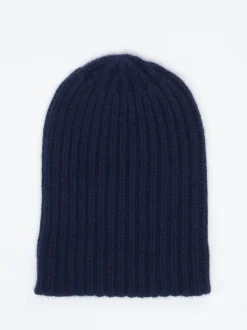 HURRAY – Strickmütze aus Kaschmir Dunkelblau
