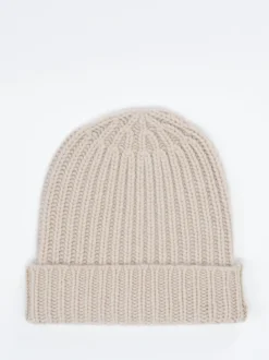 HURRAY – Strickmütze aus Kaschmir in Beige