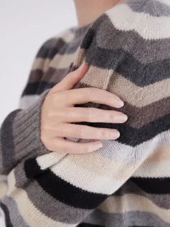 HURRAY – Strickpullover aus Wolle-Kaschmirmix Taupe