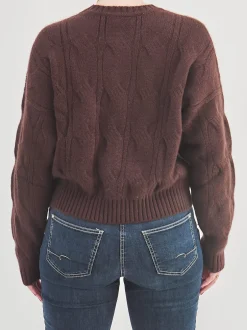 HURRAY – Strickpullover aus Wolle in Braun