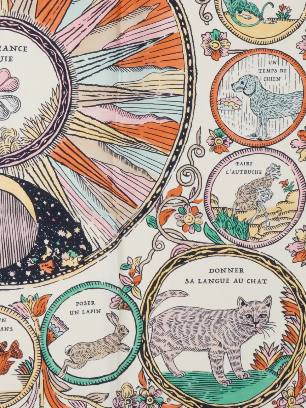 Inouitoosh – Halstuch aus Seide mit Illustrations-Print